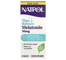 Мелатонін повільного вивільнення Natrol (Melatonin) 10 мг, 60 таблеток