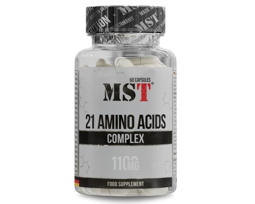 Комплекс Амінокислот MST (21 Amino Acids) 1100 мг, 60 капсул Комплекс Амінокислот MST (21 Amino Acids) 1100 мг, 60 капсул