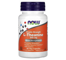 Теанин NOW Foods (L-Theanine Stress Management) 200 мг 60 вегетарианских капсул