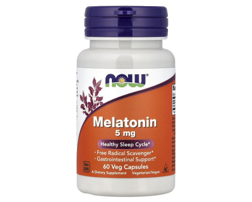 Мелатонин Now Foods (Melatonin) 5 мг 60 капсул