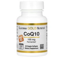 Коензим Q10 California Gold Nutrition 100 мг, 30 рослинних капсул