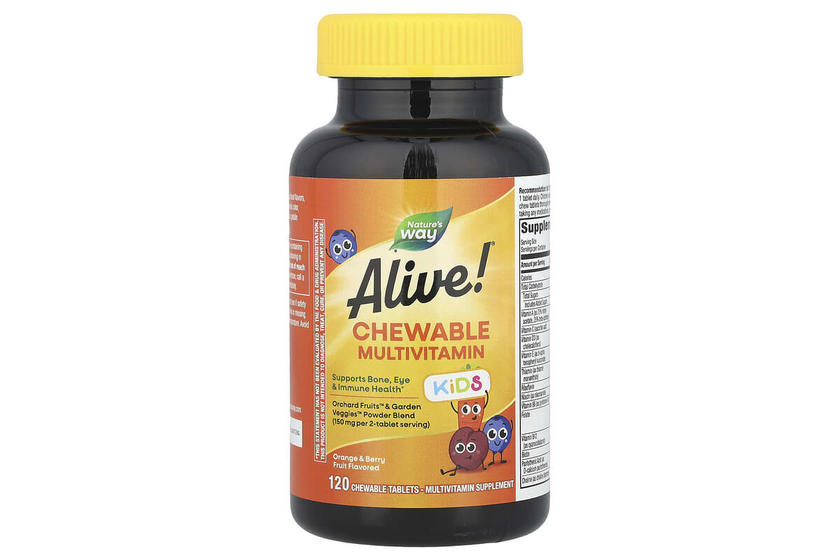Alive! Мультивітаміни для дітей Nature's Way 120 жувальних цукерок ...