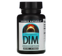 ДИМ (Дииндолилметан ), DIM (Diindolylmethane), Source Naturals, 200 мг, 60 таблеток