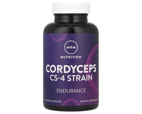 Кордицепс CS-4 MRM Nutrition 750 мг, 60 веганських капсул Кордицепс CS-4 MRM Nutrition 750 мг, 60 веганських капсул