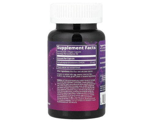 Дегідроепіандростерон MRM Nutrition (DHEA) 25 мг 90 вегетарінських капсул Дегідроепіандростерон MRM Nutrition (DHEA) 25 мг 90 вегетарінських капсул