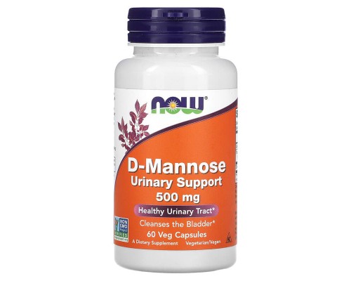 Д-Маноза NOW Foods 500 мг, 60 растительных капсул Д-Маноза NOW Foods 500 мг, 60 растительных капсул