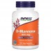 Д-Маноза NOW Foods 500 мг, 120 рослинних капсул