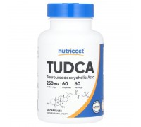 Тауроурзодезоксихолева кислота (TUDCA) Nutricost 250 мг, 60 капсул