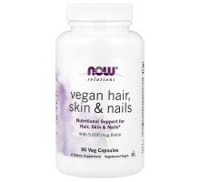 Вітаміни для волосся шкіри та нігтів NOW Solutions 90 веганських капсул