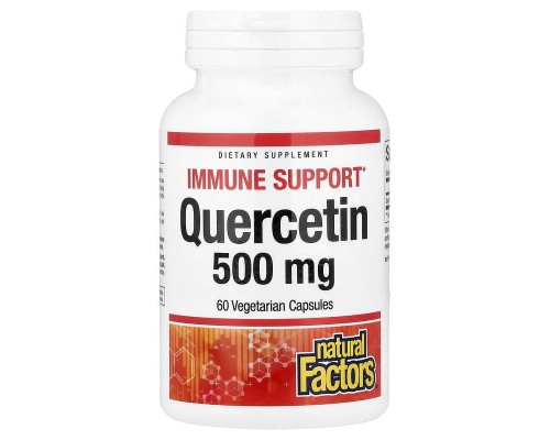 Кверцетин (Quercetin) Natural Factors 500 мг, 60 вегетаріанських капсул
