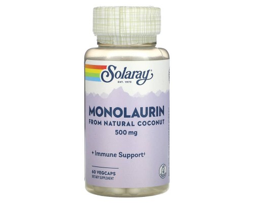 Монолаурин Solaray (Monolaurin Supplement) 500 мг 60 вегетаріанських капсул Монолаурин Solaray (Monolaurin Supplement) 500 мг 60 вегетаріанських капсул