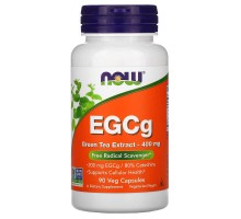 Екстракт зеленого чаю, ЕГКГ NOW Foods 400 мг, 90 вегетаріанських капсул