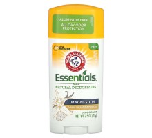 Дезодорант із натуральними дезодорувальними речовинами, магній Essentials Arm & Hammer 71 г з ванілю та сандаловим деревом