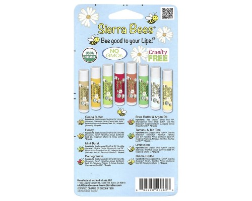 Бальзам для губ Sierra Bees (Lip Balm) 4.25 г/шт (аромат в асортименті)
