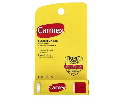 Класичний бальзам для губ, лікувальний, SPF 15 Carmex, 4,25 г Класичний бальзам для губ, лікувальний, SPF 15 Carmex, 4,25 г