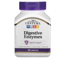 Травні ферменти 21st Century (Digestive Enzymes) 60 капсул