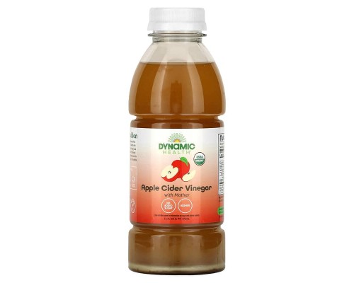 Яблочный уксус с маткой Dynamic Health Laboratories (Apple Cider Vinegar with Mother) 473 мл Яблочный уксус с маткой Dynamic Health Laboratories (Apple Cider Vinegar with Mother) 473 мл