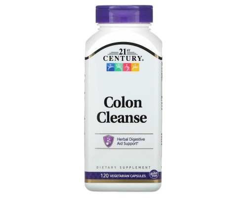 Colon Cleanse для підтримки травної системи 21st Century 120 веганських капсул