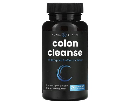 Очищувальна суміш NutraChamps (Colon Cleanse) 28 веганських капсул Очищувальна суміш NutraChamps (Colon Cleanse) 28 веганських капсул