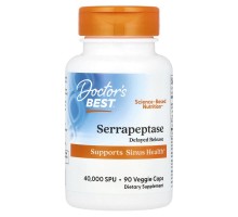 Серрапептаза Doctor's Best 90 растительных капсул