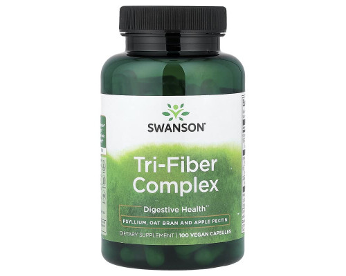 Клетчатка комплекс Tri-Fiber Complex Swanson 100 веганских капсул