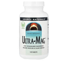 Магний, комплекс Ультра-Маг, Ultra-Mag Magnesium Complex. Source Naturals, 120 таблеток