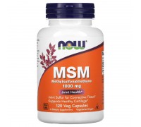 Метил-сульфоніл-метан (МСМ) NOW Foods 1000 мг, 120 рослинних капсул