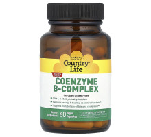 Комплекс коэнзимов группы B Country Life 60 вегетарианских капсул