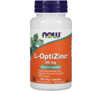 Цинк ОптиЦинк Now Foods (OptiZinc) 30 мг 100 капсул