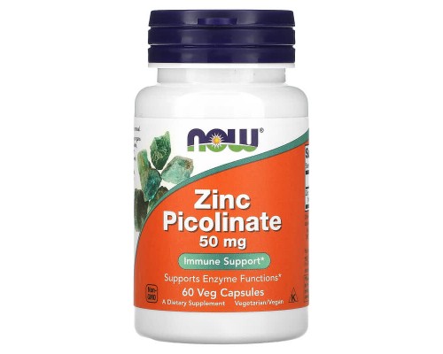 Піколінат цинку Now Foods (Zinc Picolinate) 50 мг 60 рослинних капсул Піколінат цинку Now Foods (Zinc Picolinate) 50 мг 60 рослинних капсул