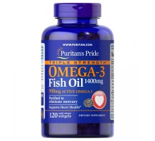 Рыбий жир Омега-3 Puritan's Pride (Triple Strength Omega-3 Fish Oil) 1400 мг 120 капсул