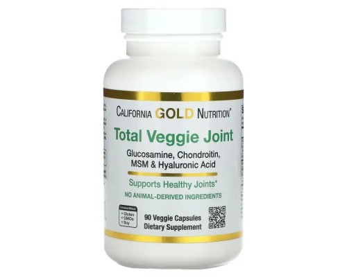 Глюкозамін, хондроїтин та ЧСЧ, Total Veggie Joint, California Gold Nutrition, 90 капсул Глюкозамін, хондроїтин та ЧСЧ, Total Veggie Joint, California Gold Nutrition, 90 капсул