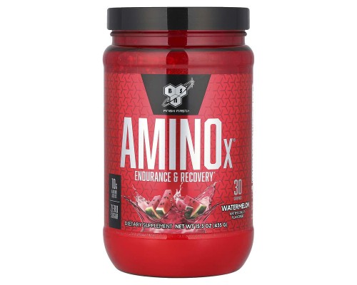 Амінокислоти Amino-X BSN, витривалість і відновлення, 435 г зі смаком кавуна Амінокислоти Amino-X BSN, витривалість і відновлення, 435 г зі смаком кавуна