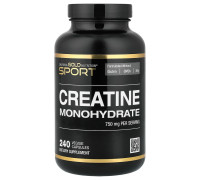 Креатин моногідрат California Gold Nutrition 750 мг, 240 рослинних капсул