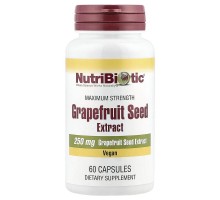 Экстракт косточки грейпфрута (GSE), максимальной силы действия NutriBiotic 250 мг, 60 капсул