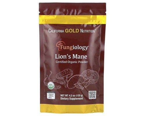 Їжовик гребінчастий у порошку California Gold Nutrition (Lion's Mane), 120 г Їжовик гребінчастий у порошку California Gold Nutrition (Lion's Mane), 120 г