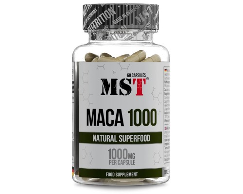 Мака MST (MACA) 1000 мг 60 капсул Мака MST (MACA) 1000 мг 60 капсул