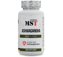 Корінь ашваганди KSM-66 MST (Ashwagandha) 60 капсул