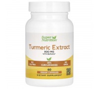 Екстракт Куркуми з Чорним перцем Super Nutrition 60 рослинних капсул
