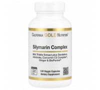 Силімариновий комплекс California Gold Nutrition 120 вегетаріанських капсул