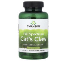 Котячий кіготь Swanson (Cat`s Claw) 500 мг 100 капсул
