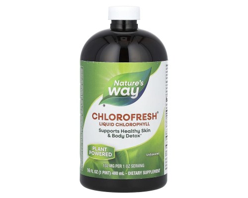 Рідкий Хлорофіл Nature's Way 480 мл з нейтральним ароматом Рідкий Хлорофіл Nature's Way 480 мл з нейтральним ароматом