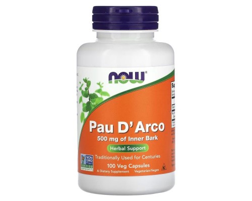 Пау Д'арко Now Foods, кора мурашиного дерева (Pau D'Arco) 500 мг 100 капсул Пау Д'арко Now Foods, кора мурашиного дерева (Pau D'Arco) 500 мг 100 капсул