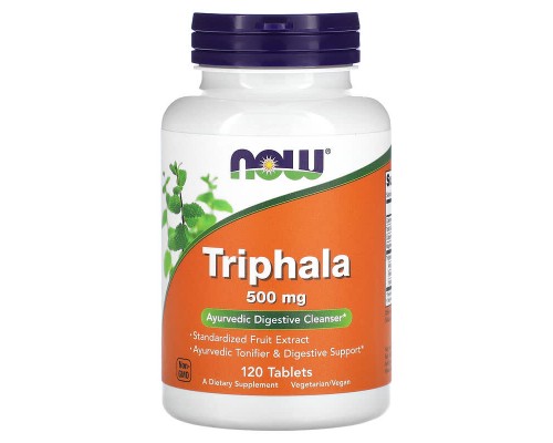 Трифала Now Foods (Triphala) 500 мг, 120 таблеток Трифала Now Foods (Triphala) 500 мг, 120 таблеток