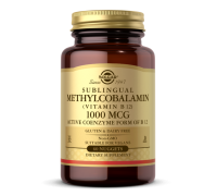 Сублингвальный витамин В12 Solgar (Sublingual Vitamin B12) 1000 мкг 60 капсул