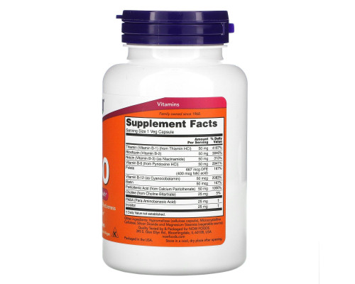 Витамин В-50 комплекс Now Foods (B-Complex) 100 капсул