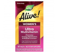 Ультрамультивітаміни для жінок Alive! Nature's Way 60 таблеток