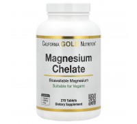 Хелат Магнію з кальцієм California Gold Nutrition 270 таблеток