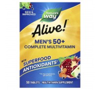Комплекс мультивітамінів для чоловіків віком від 50 років Alive! Nature's Way 50 таблеток