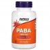 ПАБК (Вітамін В10) NOW Foods (PABA) 500 мг, 100 капсул